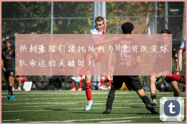 热刺豪赌引援托纳利与M费将改变球队命运的关键时刻